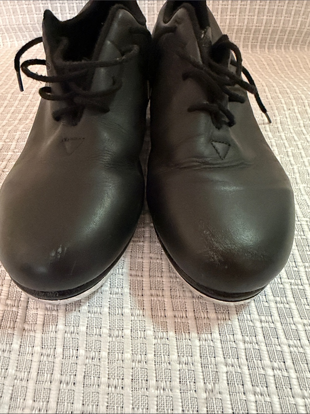 Bloch Black Leather Lace-Up Tap Shoes - Picture 8 of 8
